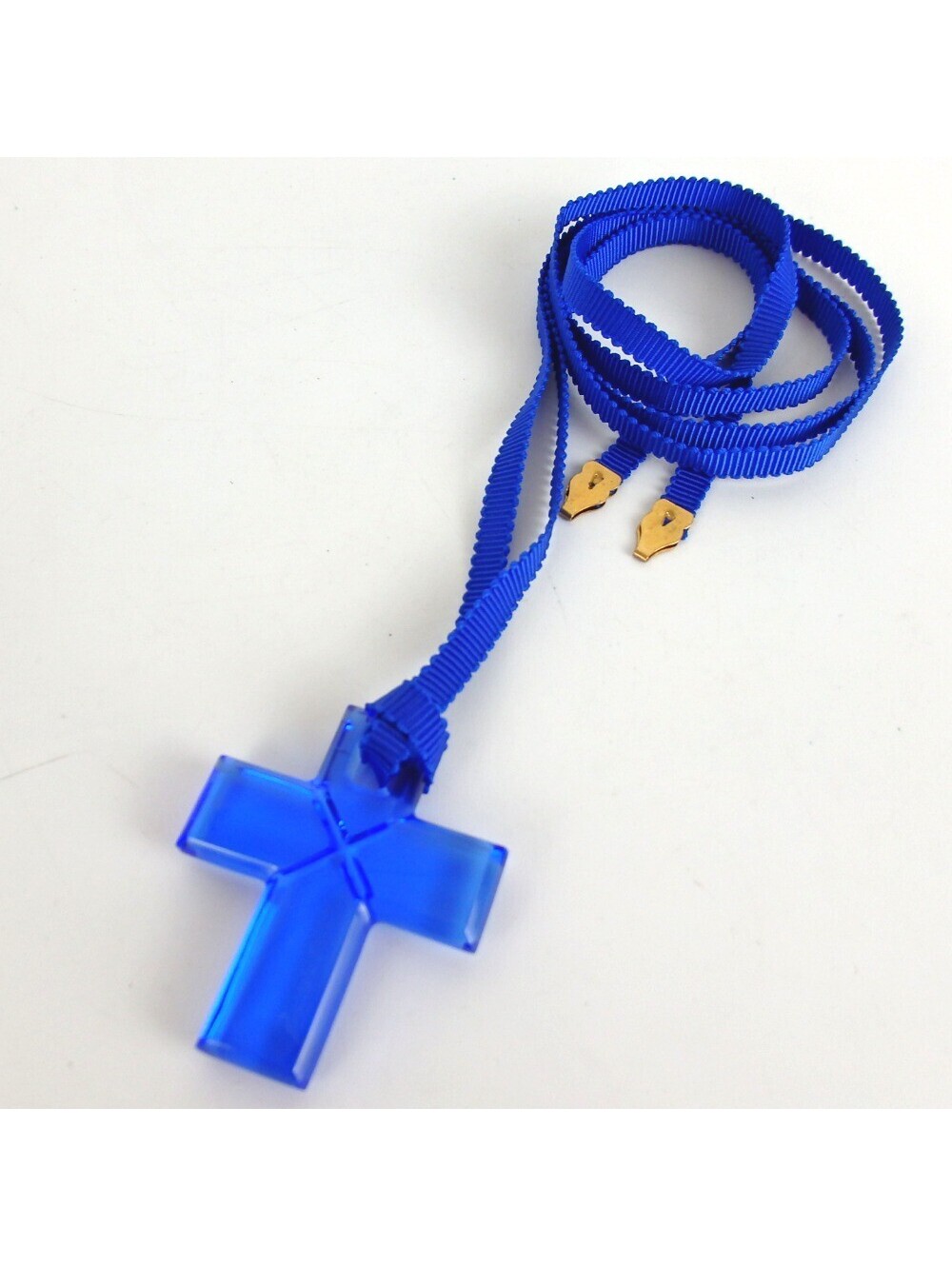 Authentic Baccarat Cross Necklace Crystal[Used]